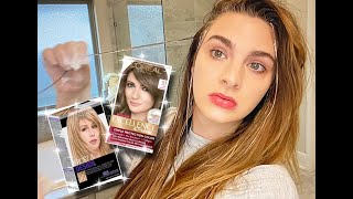 DIY HIGHLIGHTS USING CAP Revlon Frost amp Glow Highlighting Kit [upl. by Milewski]