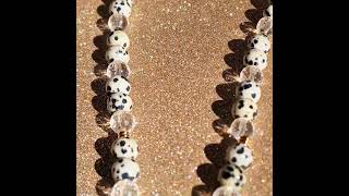 ✨ Jaspe Dalmatien et Cristal de roche ✨ pierrenaturelle faitmain colliers [upl. by Haibot]