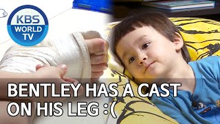 ENG Bentley has a cast on his leg  The Return of Superman20200705 [upl. by Esertak]