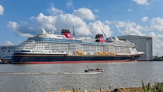 Papenburg Fahrt aus der Stadtmitte mit dem Rad zur MeyerWerft  Disney Treasure [upl. by Lazaruk945]