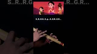 Little Krishna Enchanted Theme Flute Cover  Notes  flutenotes flutetutorial flutecover krishna [upl. by Tebazile580]