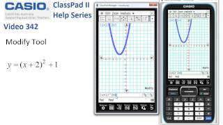 ClassPad Help 342  Modify Tool [upl. by Olympias443]