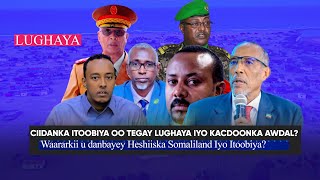 Xog Ciidanka Itoobiya oo Tegay Lughaya iyo Kacdoon laga wado Boorame Wararkii u danbayey [upl. by Anirres]