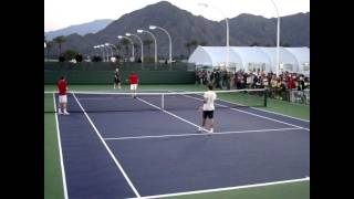 Roger Federer Warm Up Practice 4 of 4 [upl. by Ahsuas178]