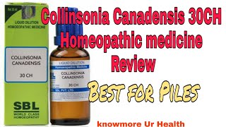 Collinsonia Canadensis 30H Homeopathy medicine benefitsHindi [upl. by Jeaz635]