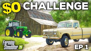 STARTING WITH 0  Farming Simulator 25  Survival Challenge  Episode 1 [upl. by Aketal905]