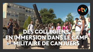 Le camp militaire de Canjuers ouvre ses portes à des collégiens [upl. by Leraj]