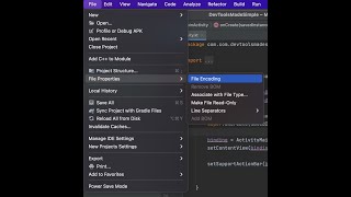File Encoding  Android Studio [upl. by Kcirret]