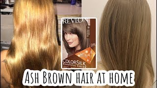 Ash brown hair at home [upl. by Luigi]