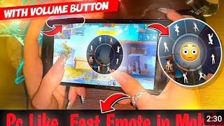 quotMobile Mein PC Jaise Fast Emotes Kaise Karein 🎮  Volume Button Se Fast Emotes Trick 🔥  keymapp [upl. by Ecnerol598]