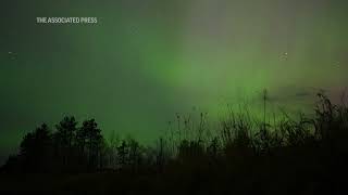 Northern lights dance over Minnesota [upl. by Nolava]