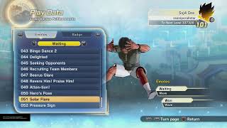 How to equip Cross Versus Emotes and Badges in Xenoverse 2 [upl. by Oicnedif]