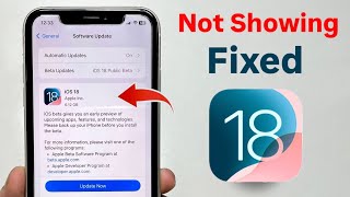 Fix your iPhone not Showing iOS 18 Update Fixed  Install iOS 18 On any iPhone [upl. by Hpeosj]