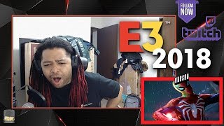 Spiderman PS4 Gameplay Trailer LIVE REACTION from Sony Conference [upl. by Annotahs192]