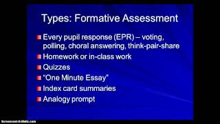 PreAssessment Part 1  Formative and Summative [upl. by Assiar]