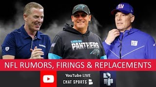 NFL News amp Coaching Rumors On Jason Garrett Ron Rivera amp Redskins  Giants Fire Pat Shurmur [upl. by Kato]