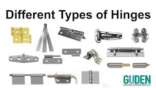 Different Types of Hinges  Choosing the Right Hinge for Your Application [upl. by Dasie]