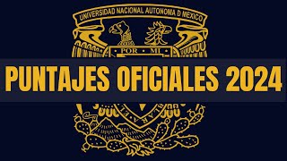 Puntajes Oficiales UNAM 2024 [upl. by Jehias]