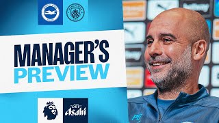 No good news says Pep on injuries  Press Conference  Brighton v Man City  Premier League [upl. by Feigin]