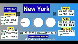 🔴Resultat New York soir en direct 15 Novembre 2024 boulcho tirajgeorgiaendirect [upl. by Grindle]