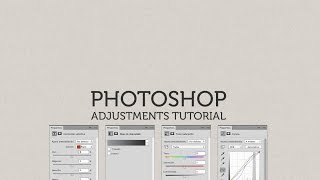 11  Adjustments  Photoshop for beginners PSD Box [upl. by Ruhnke]