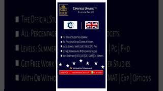 🎓 Why Choose Cranfield University 🇬🇧 [upl. by Ibob]