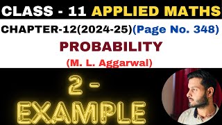 2 Example solution l Chapter 12 l PROBABILITY l Class 11th Applied Maths l M L Aggarwal 202425 [upl. by Llecrup208]