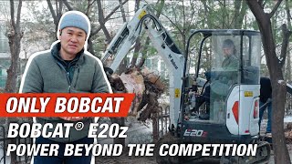 Only Bobcat Bobcat® E20z Compact Excavator Power Beyond the Competition [upl. by Neelehtak]