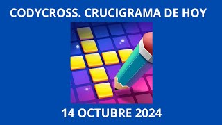 Codycross Crucigrama de Hoy 14 Octubre 2024 [upl. by Odragde]