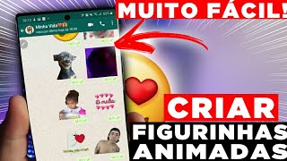 MUITO FÁCIL😱COMO FAZER FIGURINHAS ANIMADAS PARA WHATSAPP  CRIAR STICKERS ANIMADOS [upl. by Lledualc946]