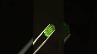 Natural Tsavorite Garnet Radiant Step Cut – 502 Carat – Ceylon Gem Lab Certified greengarnet [upl. by Joelle]