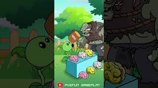 Plants vs Zombies play the game of placing brains in the correct position  Funny Animation 🤣🤣🤣 [upl. by Ruon]