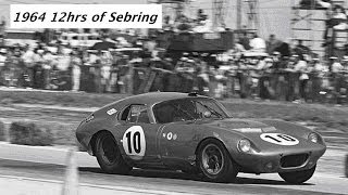 1964 12hrs of Sebring  GT winners Dave MacDonald amp Bob Holbert in Shelby Daytona Coupe CSX2287 [upl. by Fishbein]