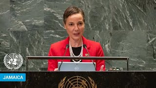 🇯🇲 Jamaica  Foreign Minister Addresses United Nations General Debate 79th Session  UNGA [upl. by Assiruam338]