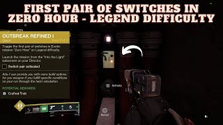 Destiny 2  Toggle the first pair of switches in Exotics mission Zero Hour on Legend difficulty [upl. by Gregor]