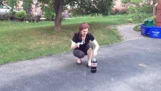 Diet Coke and Mentos Volcano Experiment [upl. by Hsilgne]