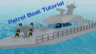 Patrol Boat Tutorial  Roblox Plane Crazy Tutorial [upl. by Danita72]