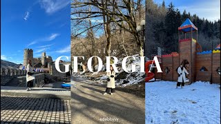 GEORGIA VLOG ❄️  E4 tbilisi apartment tour castles and caves borjomi water kutaisi to tbilisi [upl. by Arlon967]