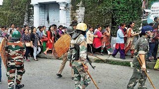 Gorkha stir turns violent after police raids Gurungs office recovers weapons [upl. by Yellas630]