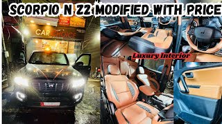 Mahindra Scorpio N Z2 Modified with Price  Scorpio N Fog Lamp  Scorpio N Seat Cover  Scorpio N [upl. by Selyn]