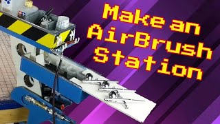 How to Make a portable Airbrush Station [upl. by Anegue727]