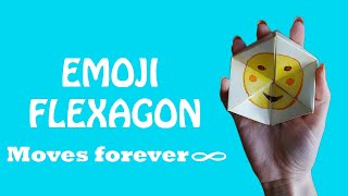 How to make a paper moving Flexagon  Easy Origami 🙂 [upl. by Guttery]