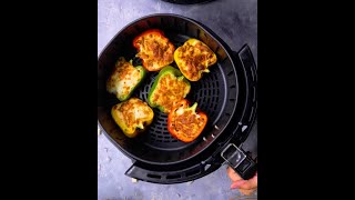 Stuffed Bell Pepper  Healthy Snack Homemade  Quick Recipe  Balzano Airfryer Recipe [upl. by Niknar]