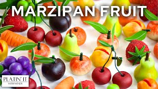 The BEST Marzipan Fruit  Classic Marzipan Recipe  Holiday Favourites [upl. by Birck]