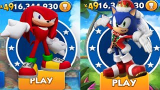 Sonic Dash  Animation Knuckles VS Snowdrift Sonic  Movie Sonic vs All Bosses Zazz Eggman [upl. by Akkina]