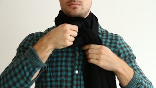 5 Ways to Tie a Scarf Mens Style Tips [upl. by Eilesor]