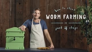 How to start a worm farm in 4 steps vermiculture made easy [upl. by Nostrebor453]