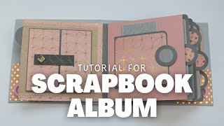 SCRAPBOOK ALBUM TUTORIAL  SCRAPBOOK IDEAS [upl. by Bethina]