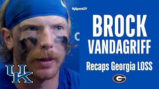 Kentucky Wildcats Football QB Brock Vandagriff Recaps Georgia Loss [upl. by Lehcsreh]