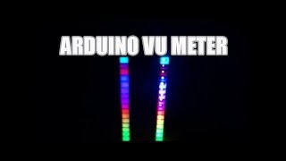 VUmeter Arduino RGB VU meter WS2811 VU meterArduino VU meter [upl. by Adnovay]